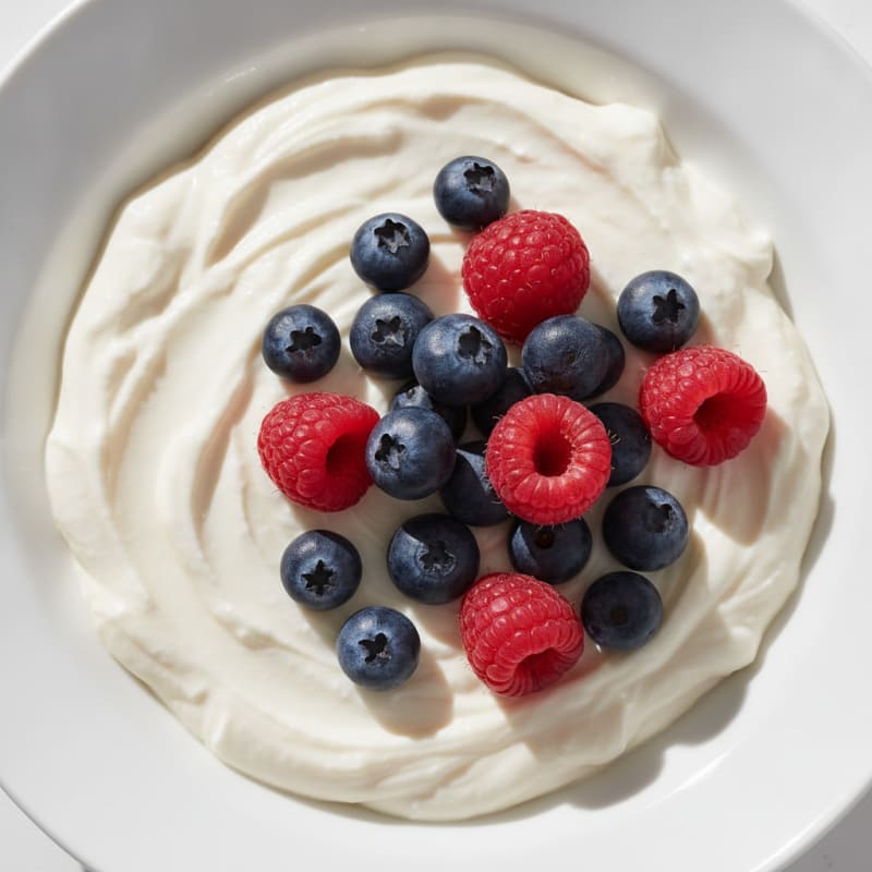 Silky Greek Yogurt Protein Pudding with Berries