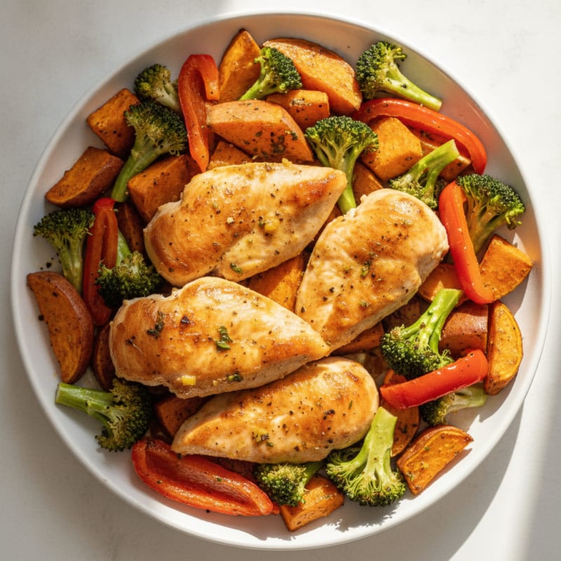 Sheet Pan Lemon Herb Chicken and Veggies