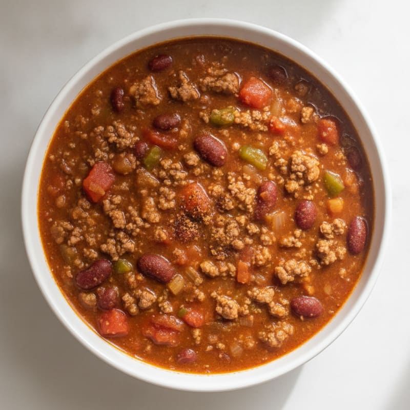 Hearty Slow Cooker Beef Chili