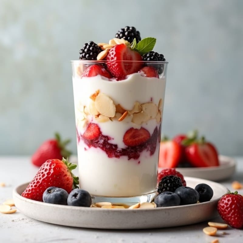 Creamy Greek Yogurt Protein Parfait with Berries