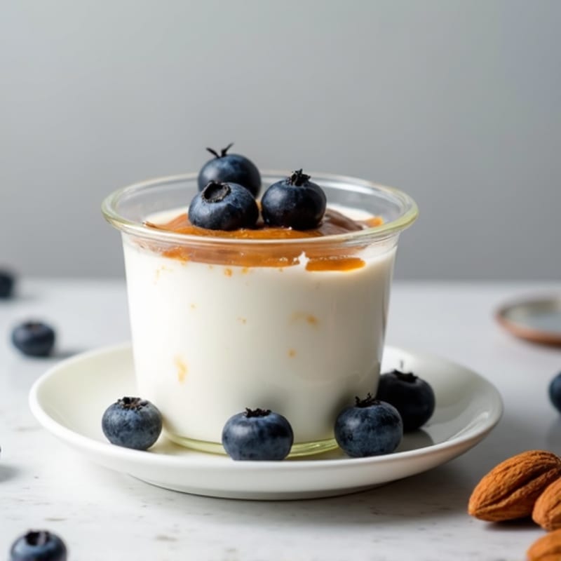Greek Yogurt with Almond Butter and Blueberries