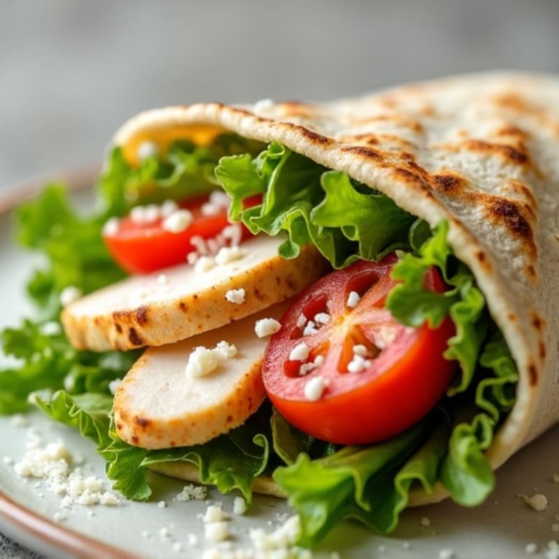 Creamy Grilled Chicken Caesar Wrap