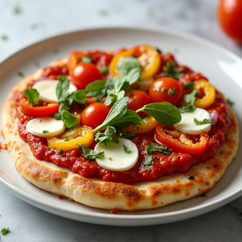 Crispy Chicken and Roasted Vegetable Pizza