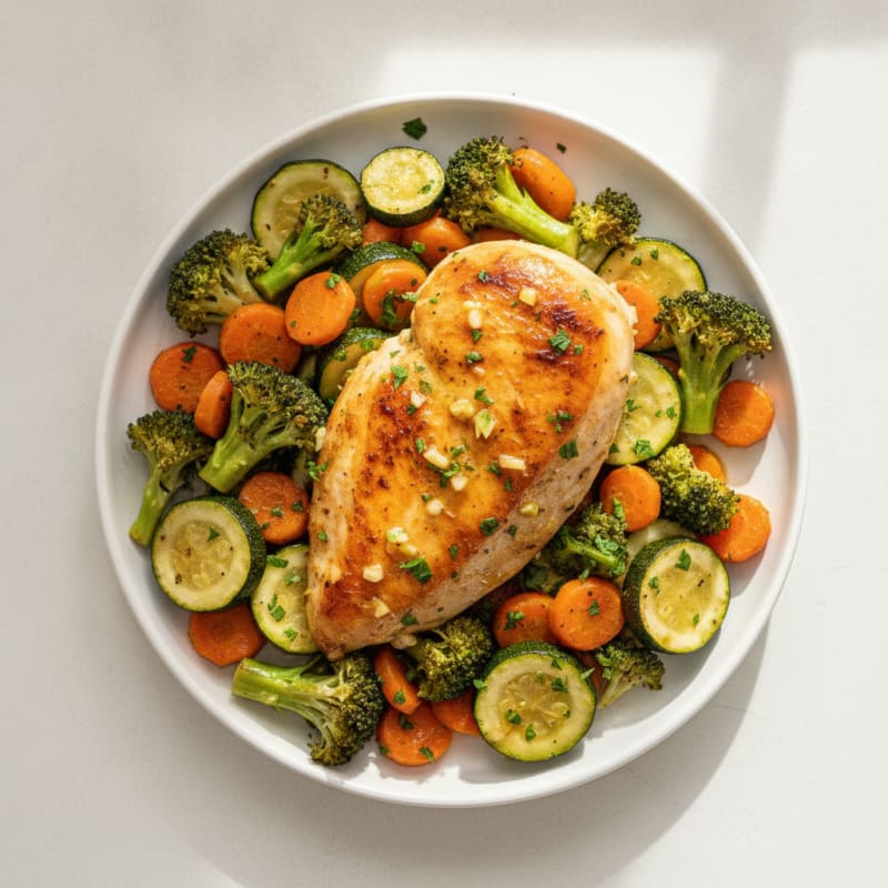 Lemon Herb Roasted Chicken with Vegetables
