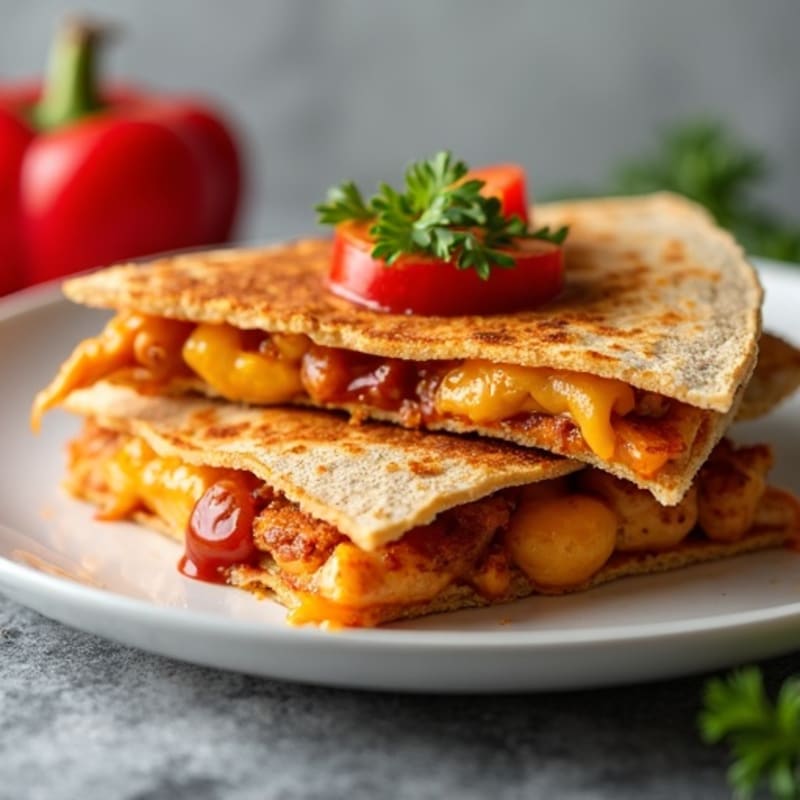 Crispy BBQ Chicken Quesadilla
