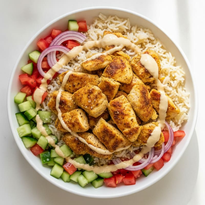 Classic Chicken Shawarma Rice Bowl