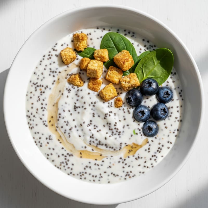 Silken Tofu Protein Smoothie with Chia Seeds