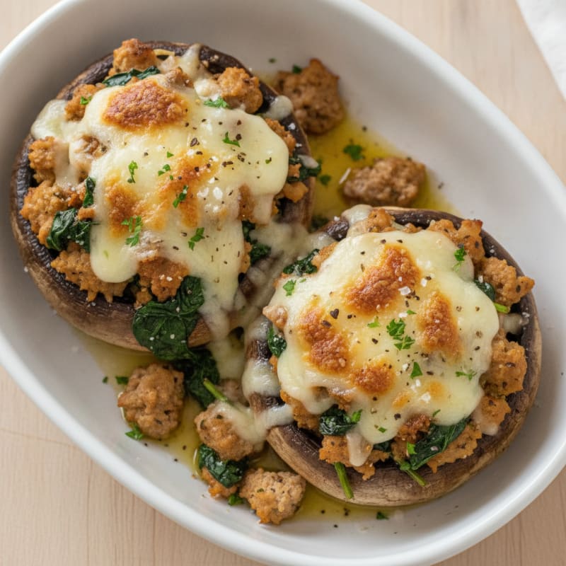 Herb-Stuffed Portobello Mushrooms