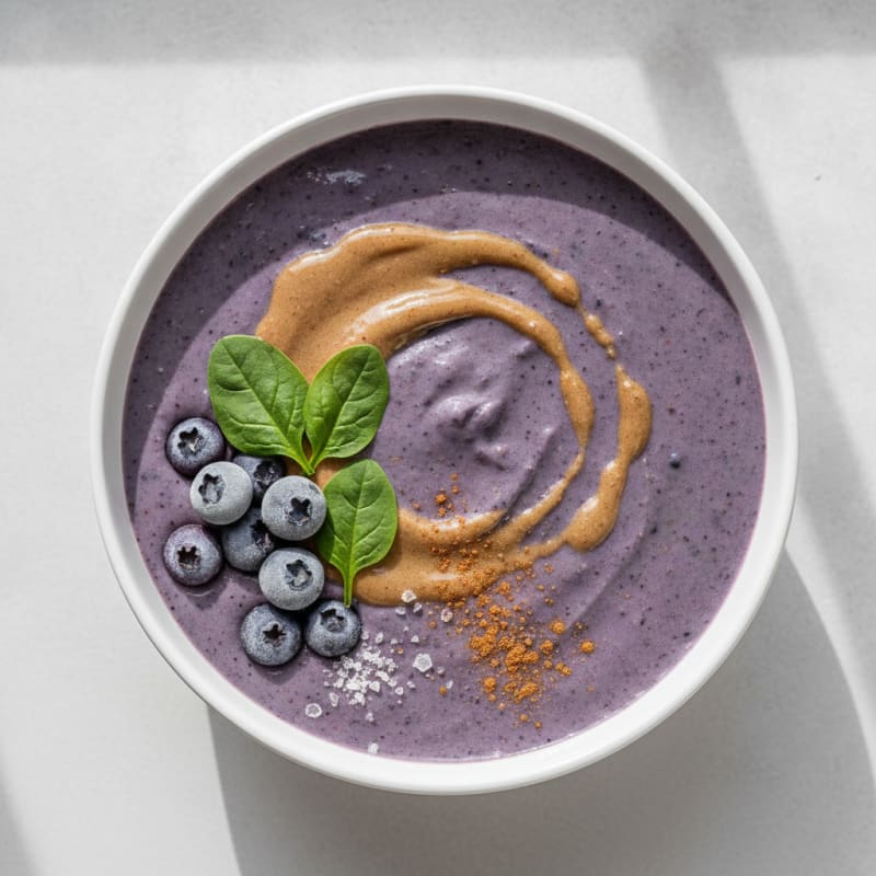Blueberry Almond Protein Smoothie