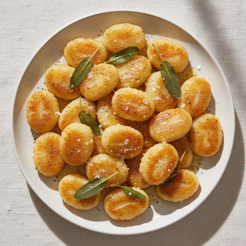 Ricotta Gnocchi with Sage Butter Sauce