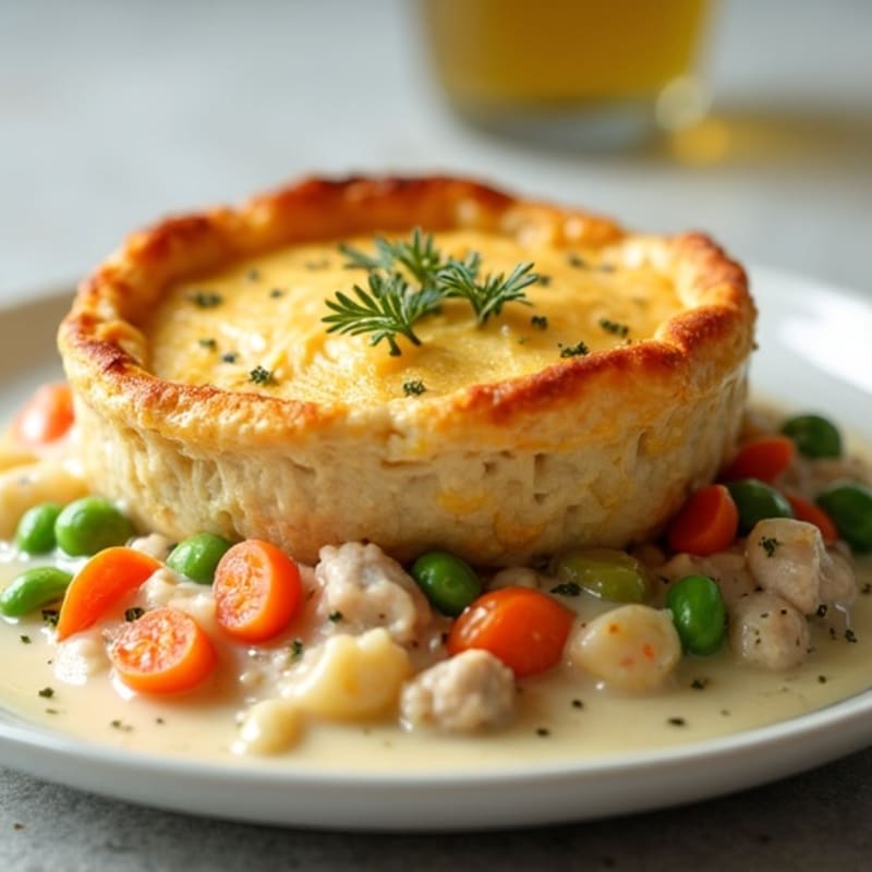 Healthy Creamy Turkey Pot Pie