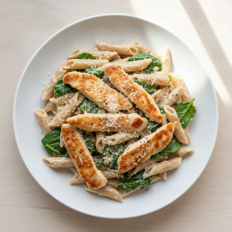 Garlic Parmesan Chicken Alfredo Pasta