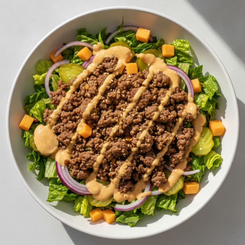Big Mac Inspired Protein Bowl