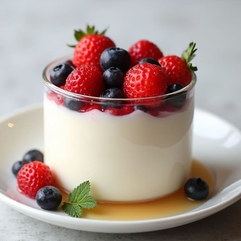 Cottage Cheese Protein Mousse with Fresh Berries