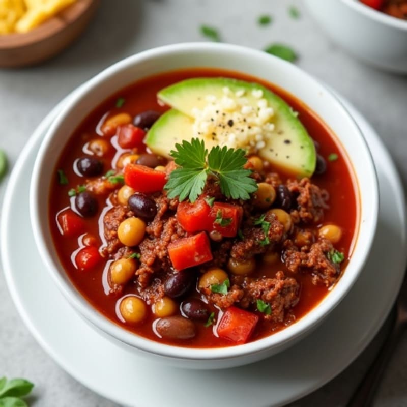Hearty Slow Cooker Beef Chili