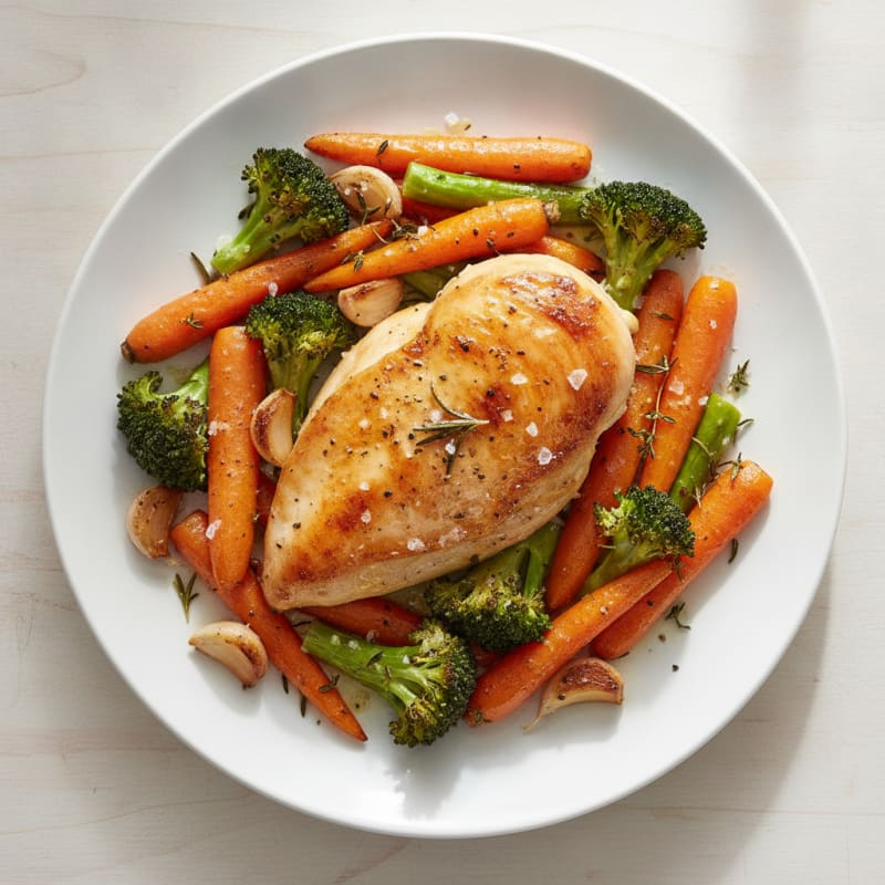 Garlic Herb Roasted Chicken with Vegetables
