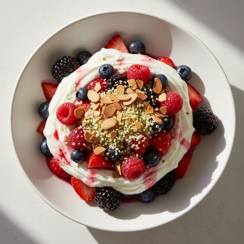 Creamy Greek Yogurt Protein Parfait with Mixed Berries