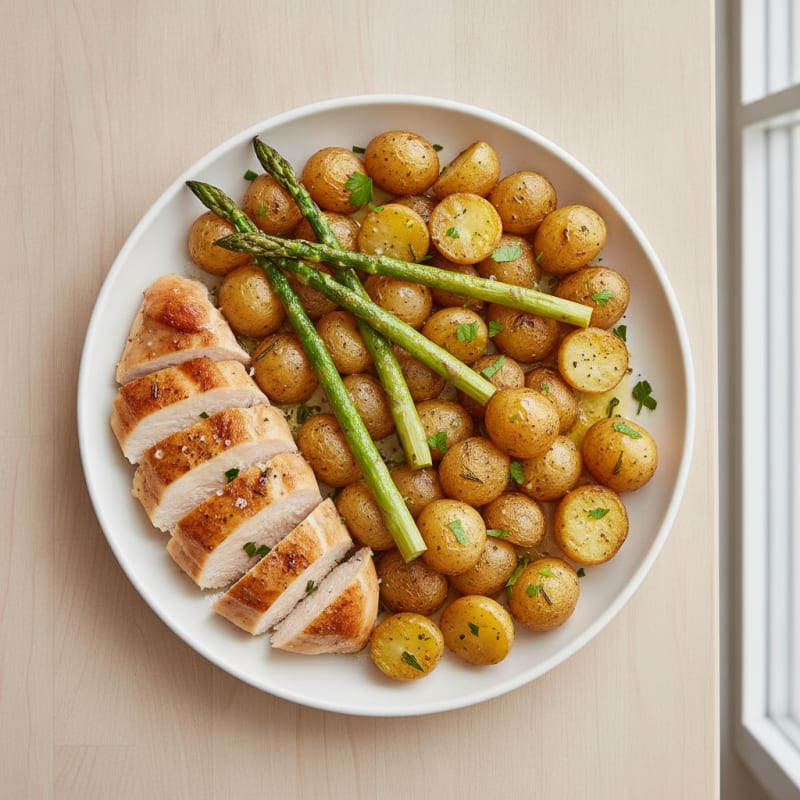 Roasted Mini Potatoes with Herbs