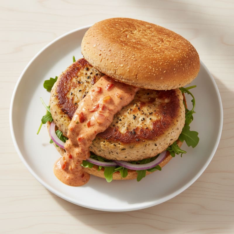 Turkey Burger with Sundried Tomato Aioli