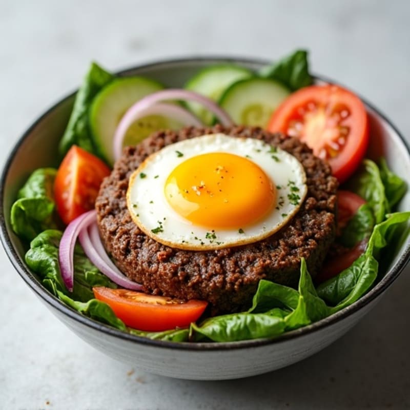 Lean Ground Beef Burger Bowl with Tangy Special Sauce