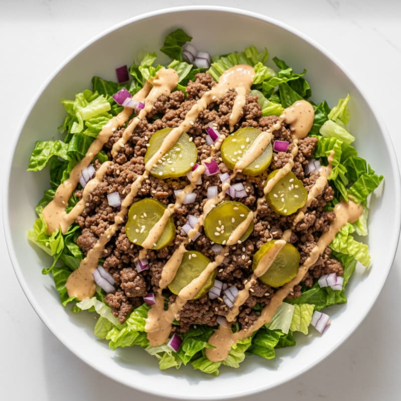 Protein-Packed Big Mac Bowl