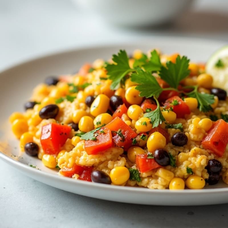 Protein-Packed Southwest Veggie and Egg Scramble