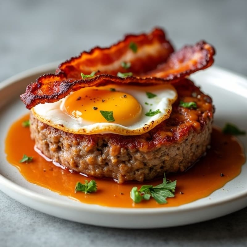 Smoky BBQ Lean Meatloaf with Crispy Bacon