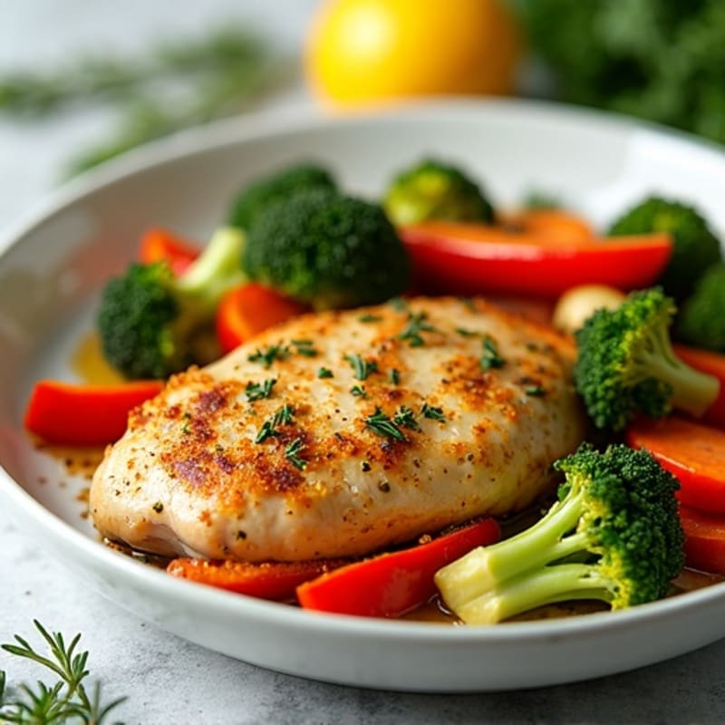 Sheet Pan Lemon-Herb Chicken with Crispy Roasted Vegetables