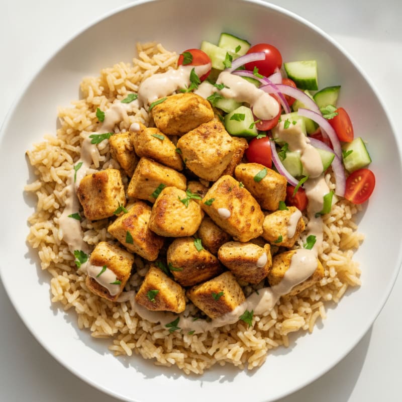 Chicken Shawarma Rice Bowl