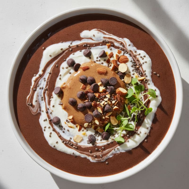 Silky Chocolate Protein Pudding with Greek Yogurt