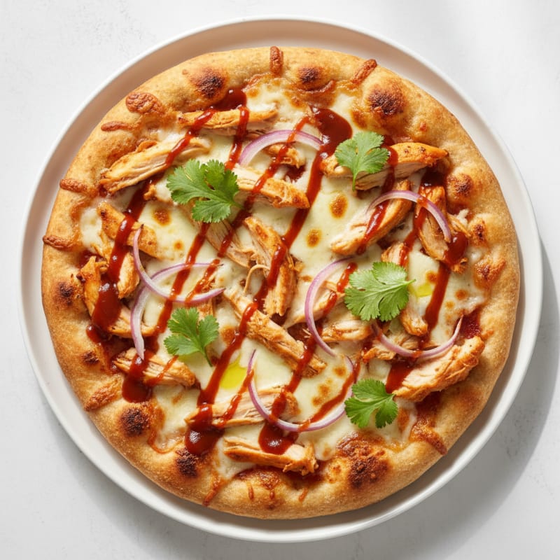 Crispy BBQ Chicken Flatbread Pizza