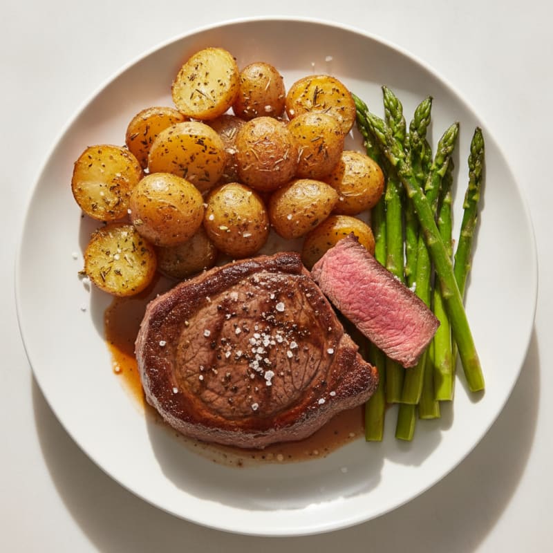 Pan-Seared Steak with Roasted Potatoes