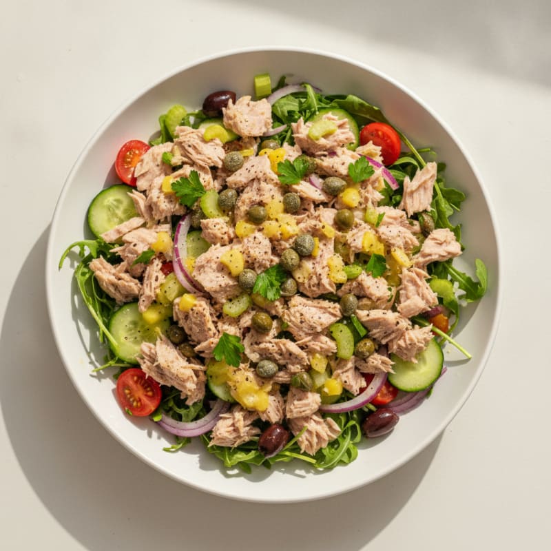 Mediterranean Tuna Salad with Capers