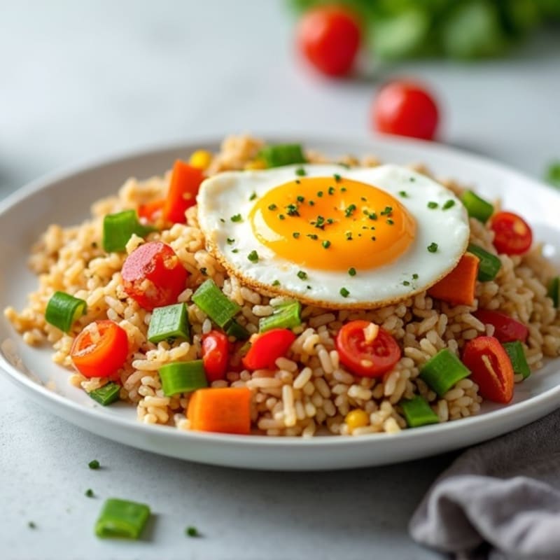 Healthy Chicken and Veggie Fried Rice