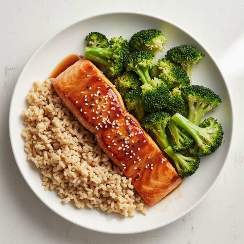 Pan-Seared Teriyaki Glazed Salmon