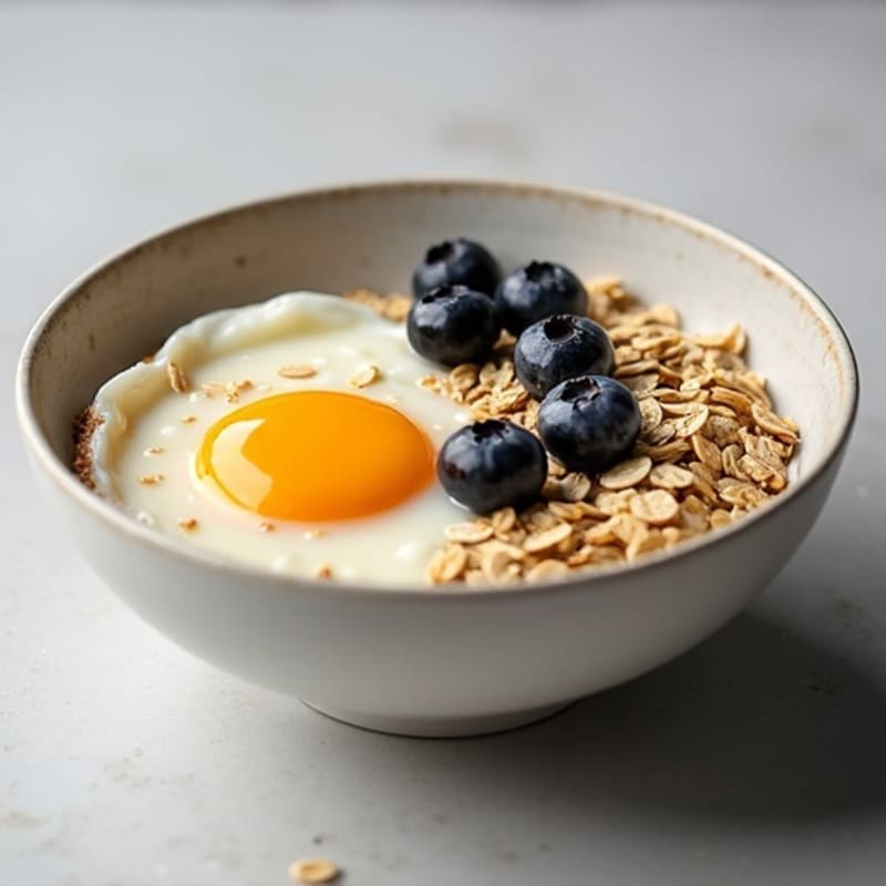 Protein-Packed Egg White Oatmeal Bowl
