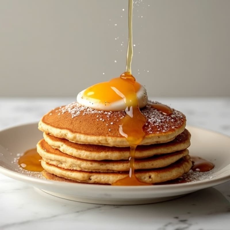 Fluffy Whole Wheat Protein Pancakes