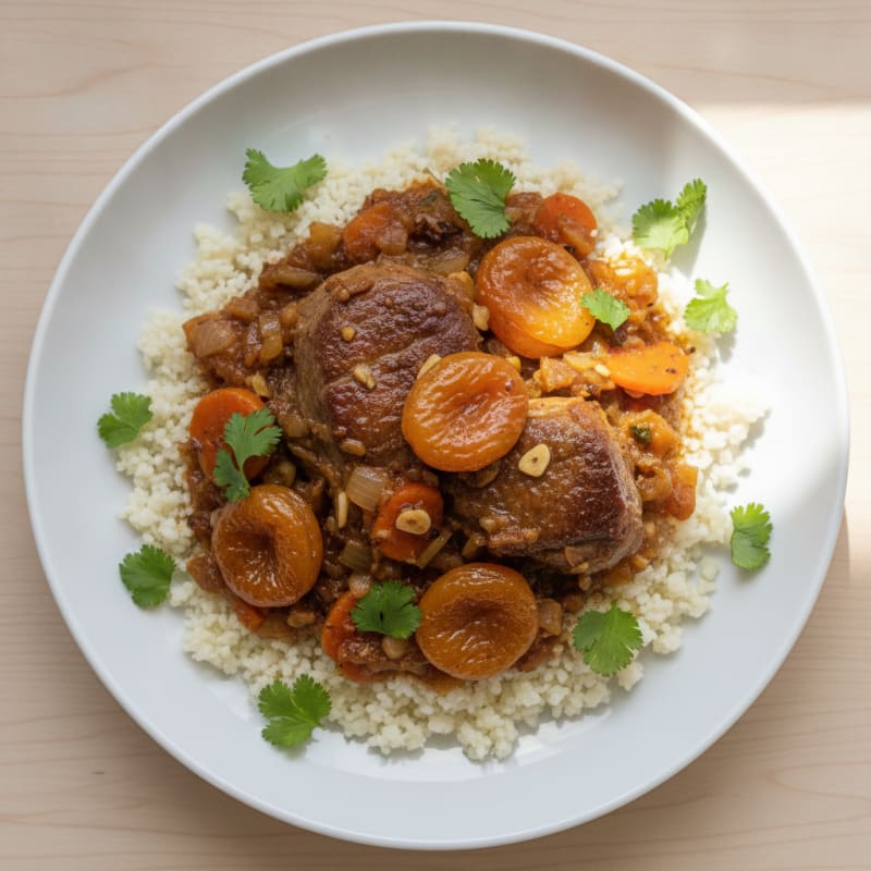 Moroccan Lamb Tagine with Apricots