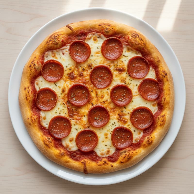Classic Pepperoni Pizza with Mozzarella