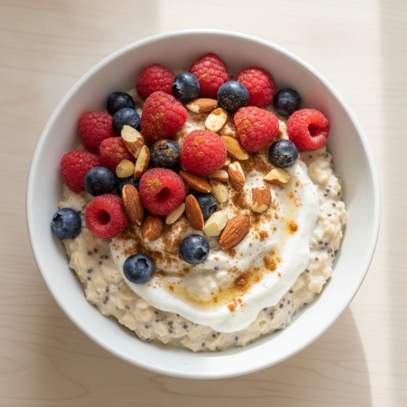 Berry-Almond Overnight Oats