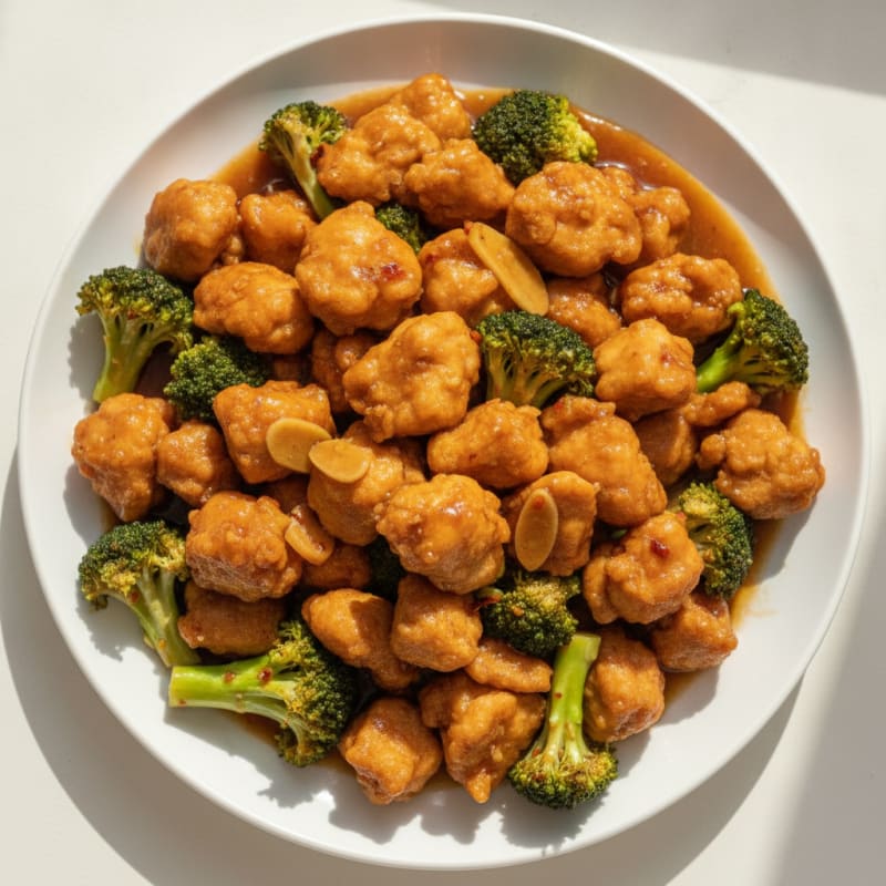 General Tso's Chicken with Broccoli