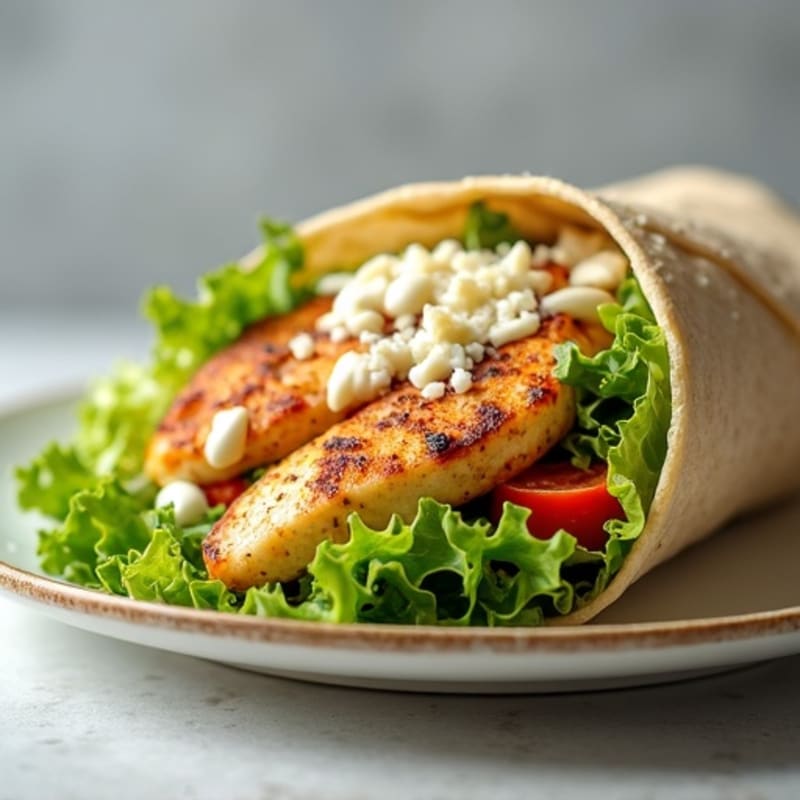Creamy Grilled Chicken Caesar Wrap