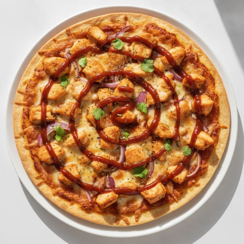 High-Protein BBQ Chicken Pizza