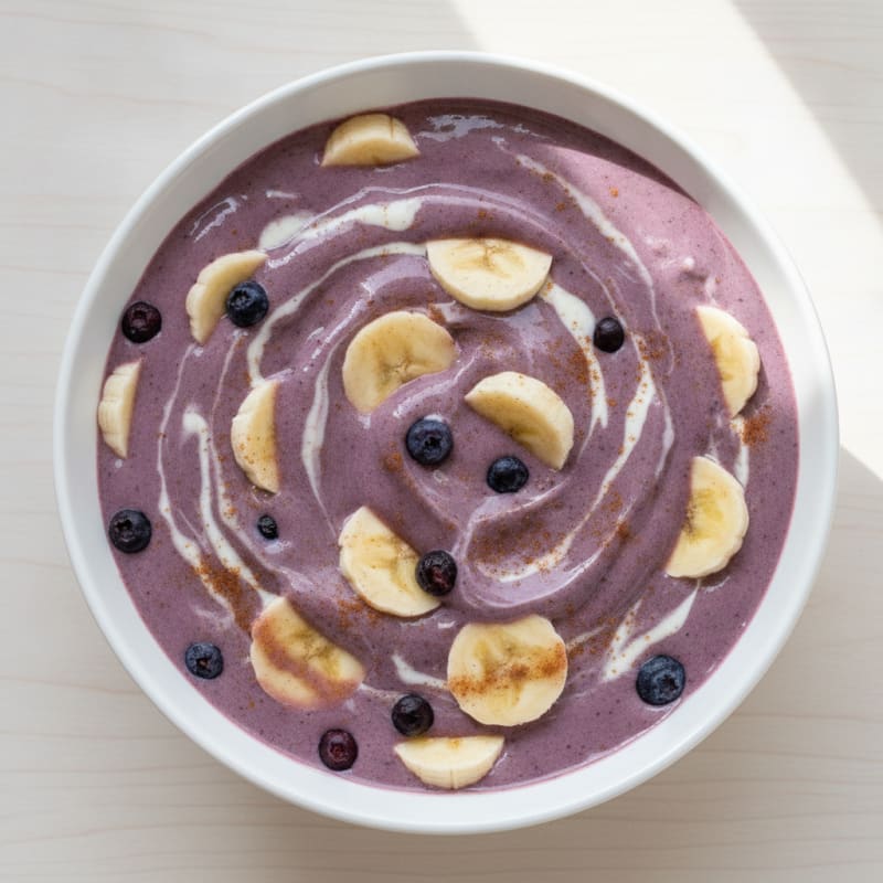 Wild Blueberry Banana Protein Smoothie