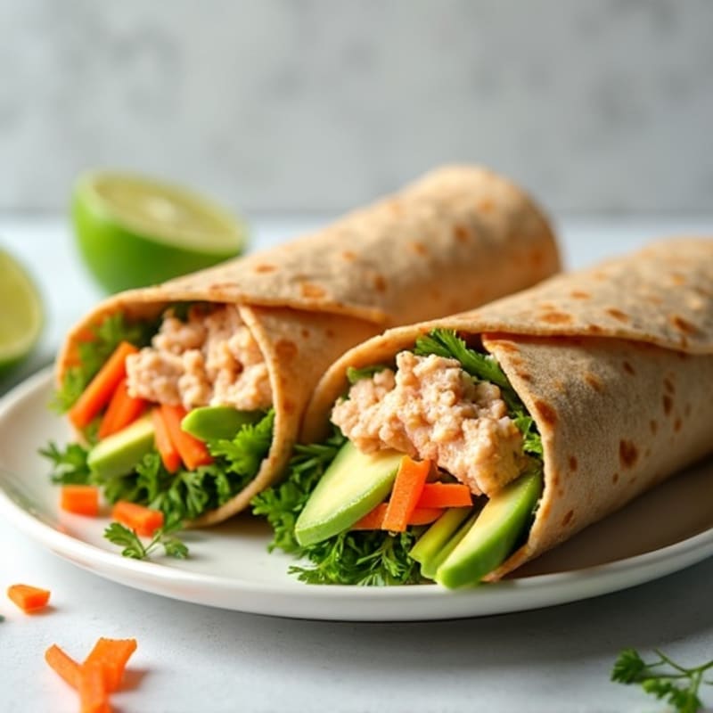 Fresh Spicy Tuna Wraps