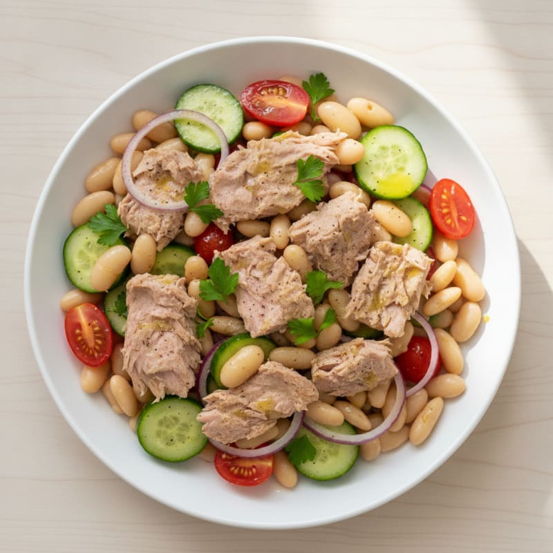 Mediterranean Tuna and White Bean Salad