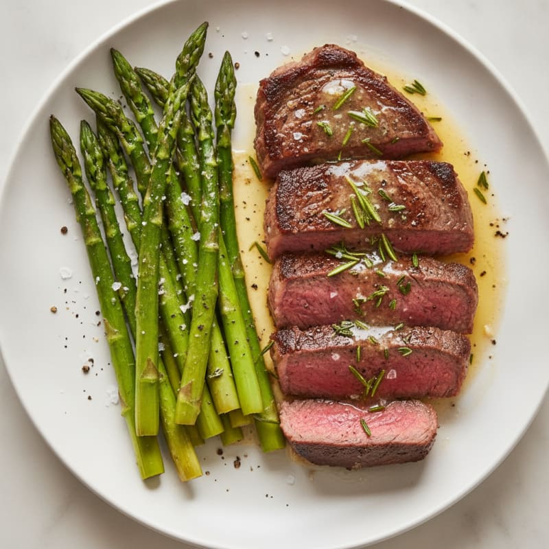 Pan-Seared Steak with Garlic Herb Butter