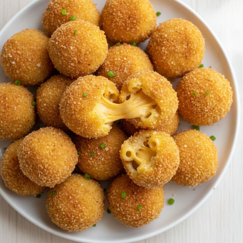 Crispy Air-Fried Mac & Cheese Balls