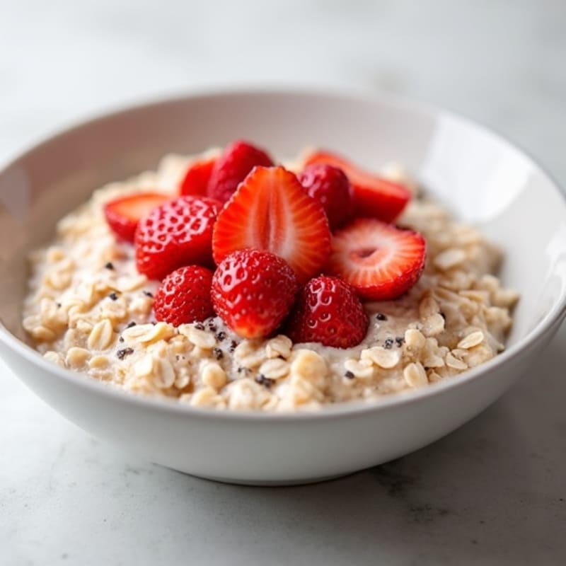 Creamy Strawberry Shortcake Overnight Oats