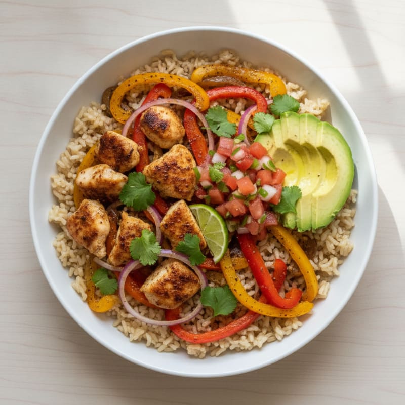 Chicken Taco Rice Bowl
